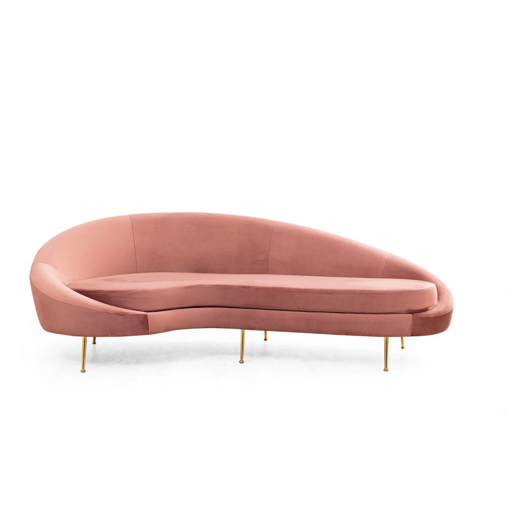 Eses Left - Pink Pink Sofa sa 3 Sjedala slika 5
