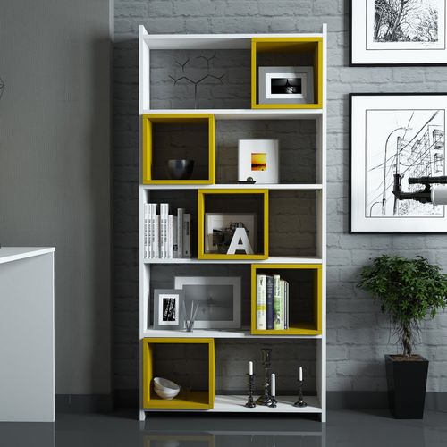 Box - White, Yellow White
Yellow Study Desk & Bookshelf slika 3