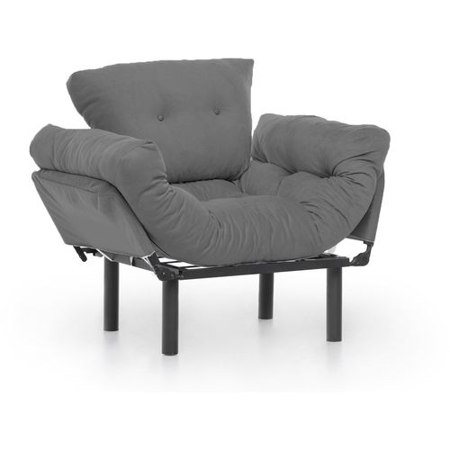 Atelier Del Sofa Fotelja, Sivo, Nitta Single - Grey slika 6