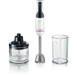 BOSCH štapni mikser Serie 4|,600W BIJELA, Mjerna posuda+ Sjeckalica,