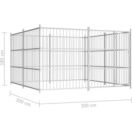 Vanjski kavez za pse 300 x 300 x 185 cm slika 9