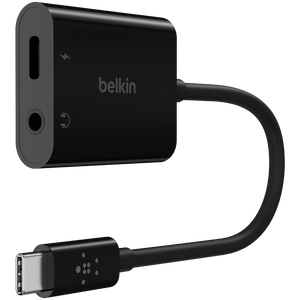 BELKIN 3.5 MM AUDIO + USB-C CHARGE ADAPTER