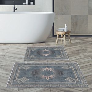 Set višebojnih kupatilskih prostirki KT485 (2 komada)