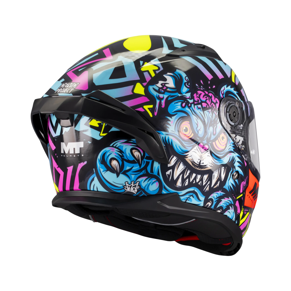 MT Helmets vizir za moto kacigu Breaker SV Crazy Teddy B7 Gloss slika 6