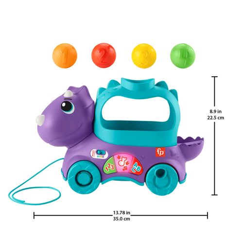 Fisher Price Dino Bebi Vozilo Sa Lopticama slika 2