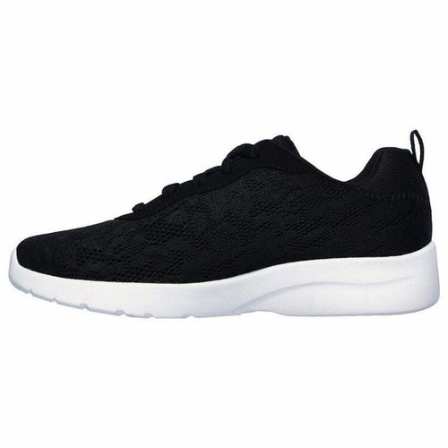 Ženske Sportske Tenisice Skechers Floral Mesh Lace Up - Crne slika 1