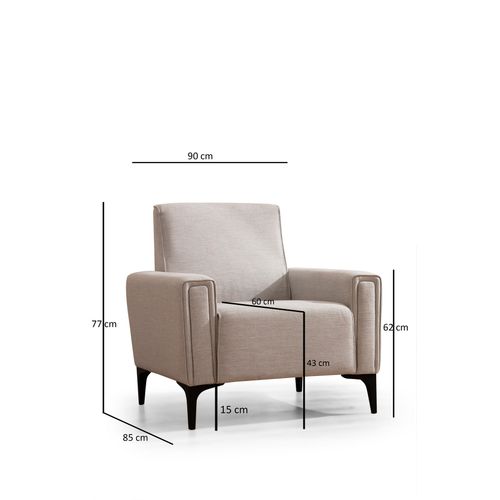 Horizon - Ecru Ecru 1-Seat Sofa slika 7