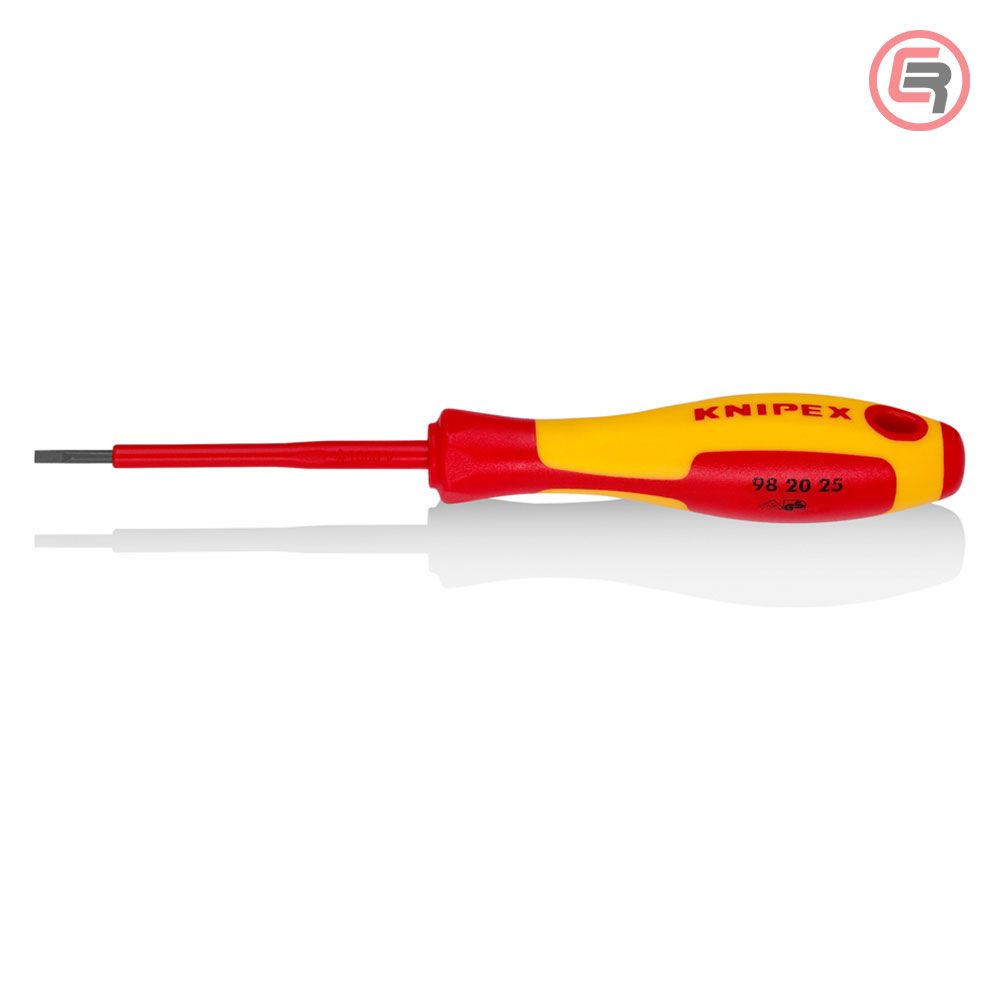 Knipex Odvijač Plosnati VDE 2,5 x 75 / 177 mm 1000V – 98 20 25 slika 1
