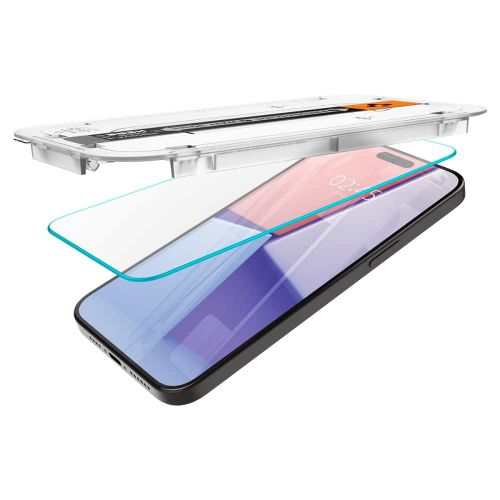 SPIGEN GLAS.TR EZ FIT Kaljeno staklo za iPhone 15 Pro Max prozirno slika 2