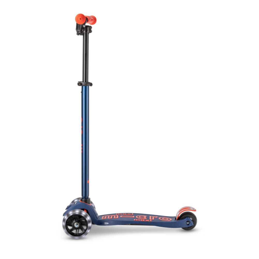 Micro Romobil Maxi Deluxe Pro LED, Navy Red slika 5