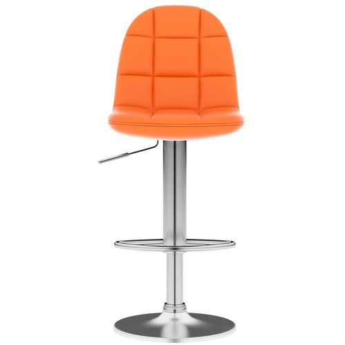 Barski stolac od umjetne kože narančasti slika 31