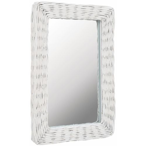 Pleteno ogledalo bijelo 40 x 60 cm slika 16
