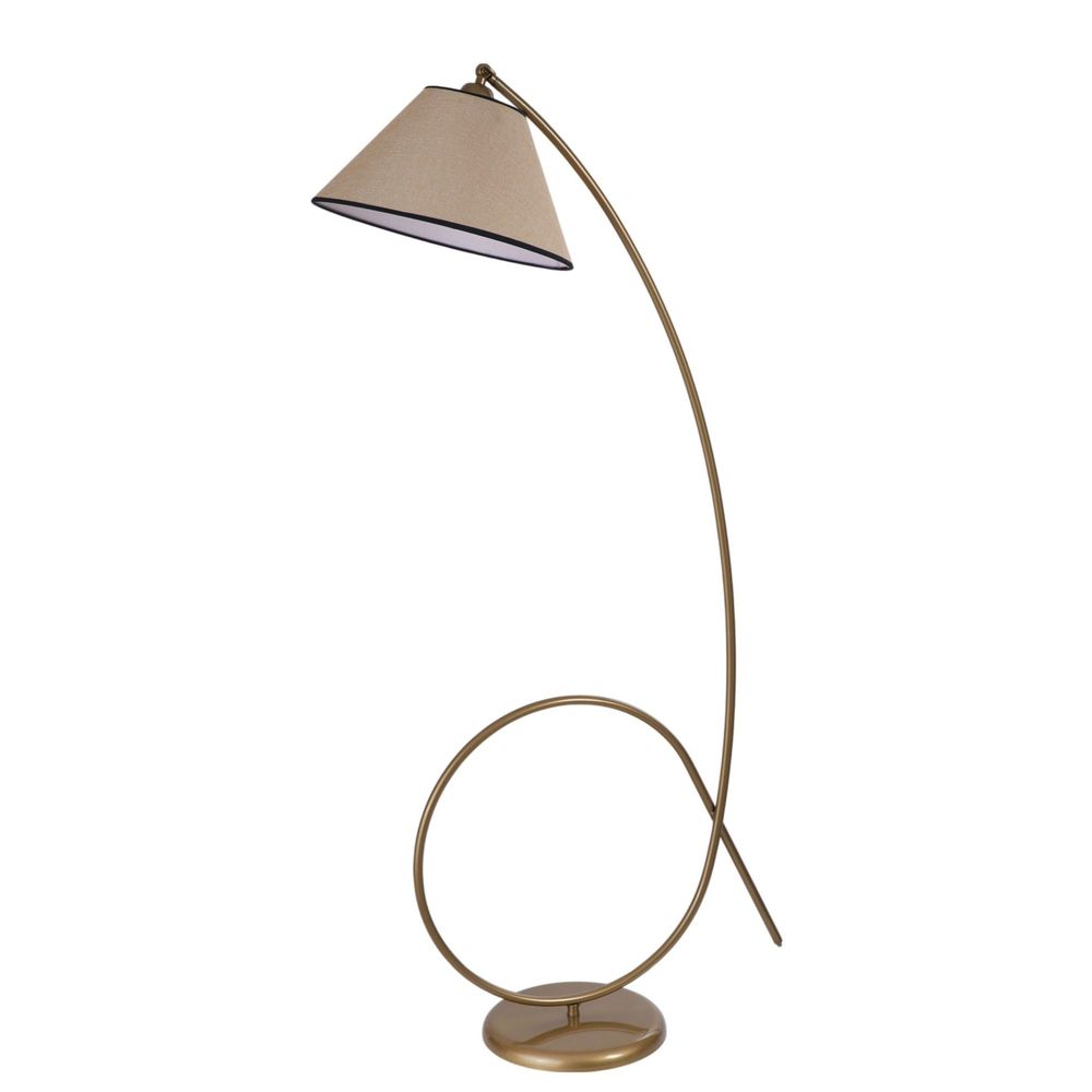 Opviq Podna lampa 323, bež, zlatna slika 2