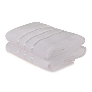 Dolce - White White Bath Towel Set (2 Pieces)