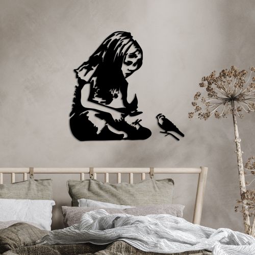 Wallity Metalna zidna dekoracija Banksy Metal 07 slika 2