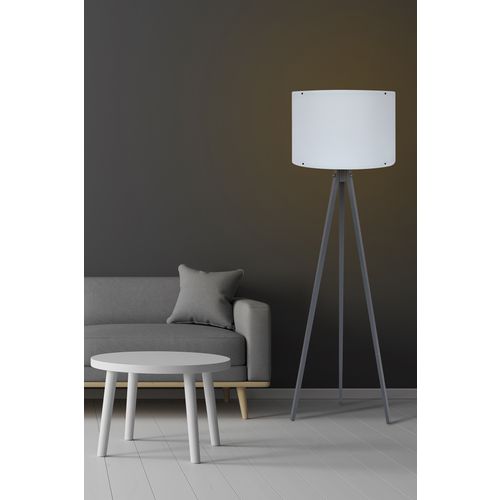 Opviq 131 Belo-Siva Podna Lampa slika 1