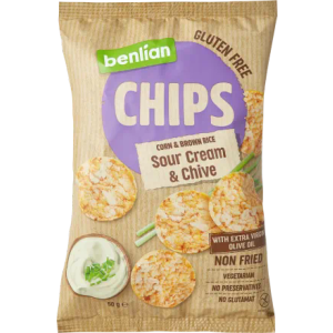 Belian Čips Gluten Free Kiselo Vrhnje i Vlasac 50g