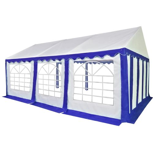 Vrtni šator od PVC-a 4 x 6 plavo-bijeli slika 24
