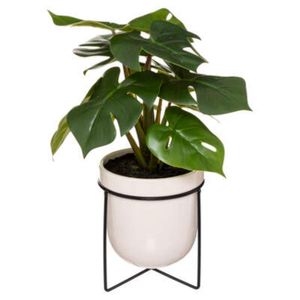 ATMOSPHERA UMJETNO CVIJEĆE U TEGLI MONSTERA 33CM KERAMIKA/EVA/METAL ZELENO