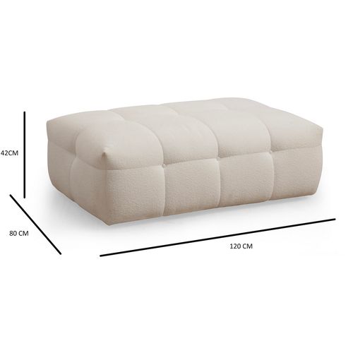 Atelier Del Sofa Tabure, Cady Ottoman - Beige slika 3