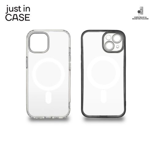 2u1 Extra case MAG MIX paket CRNI za iPhone 15 Plus slika 2