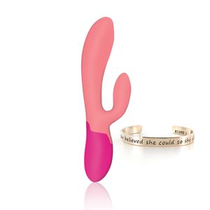 RS - Essentials - Xena Rabbit Vibrator Coral &amp; French Rose
