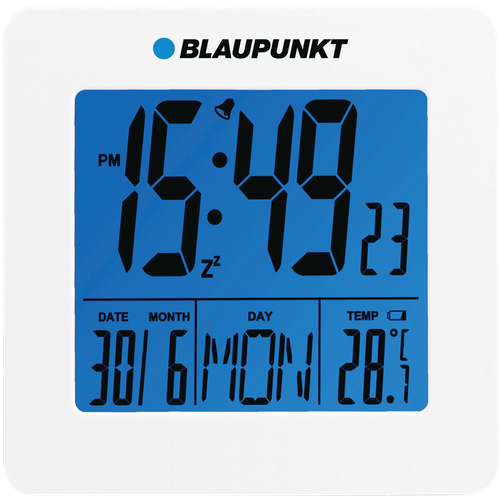 BLAUPUNKT Clock with alarm, temperature and date CL02WH slika 1