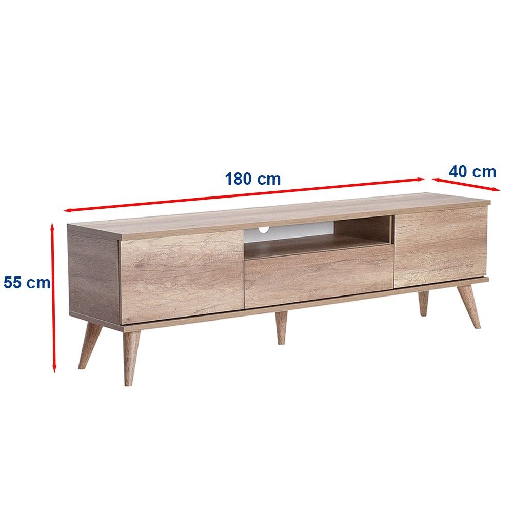 TV Stalak Tvr-621-Tt-1 u Boji Svijetlog Oraha slika 7