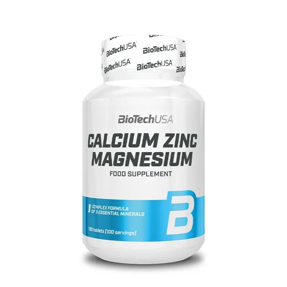 BioTechUSA Calcium Zinc Magnesium - 100 Tableta slika 1