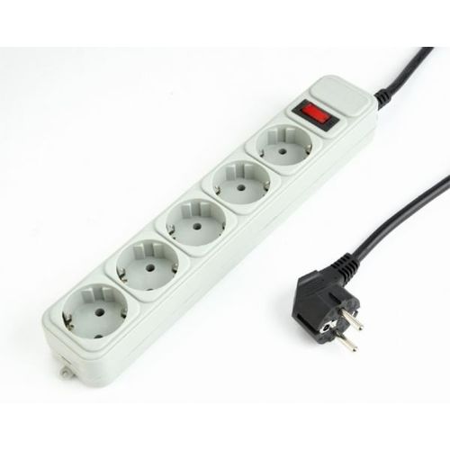 Gembird Surge protector, 5 sockets, 3m, white slika 1