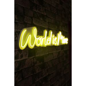 Wallity Ukrasna plastična LED rasvjeta, World is Mine - Yellow