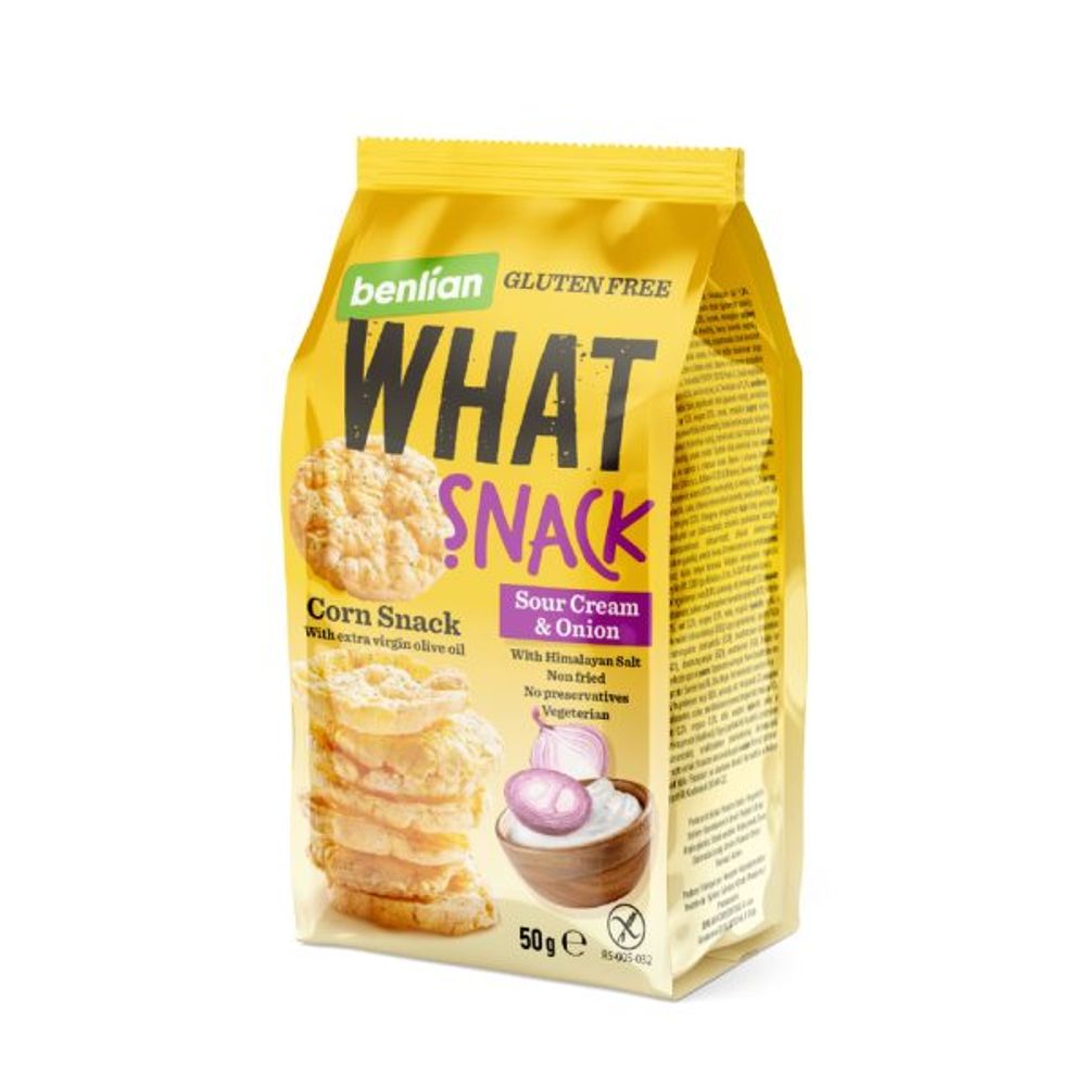 Benlian What Snack Krekeri Pavlaka I Luk 50g slika 1