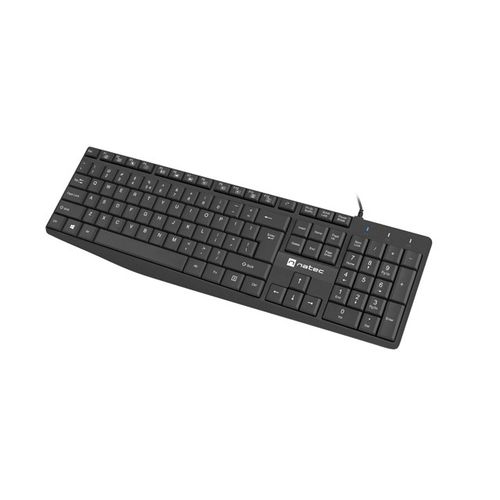 Natec NKL-1950 NAUTILUS, Slim Multimedia Keyboard US, Spill Proof, USB, Black slika 3