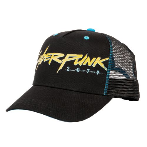 JINX Cyberpunk 2077 Cyberpunker Trucker Kapa Crna/Plava slika 1