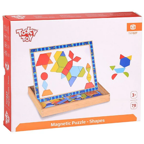 Tooky Toy Magnetne Puzzle Oblici TKF027, 78kom slika 2