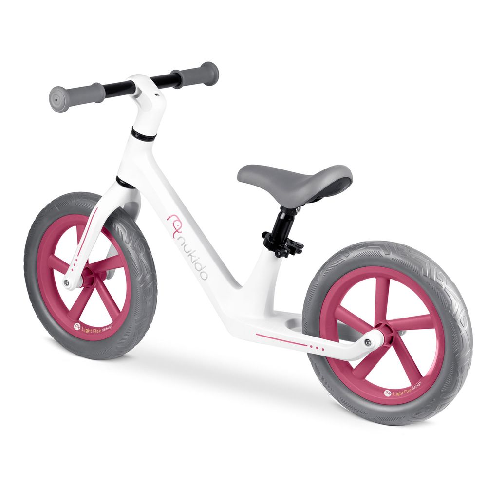 Nukido Light Flee bicikl bez pedala, bijelo sivi slika 3