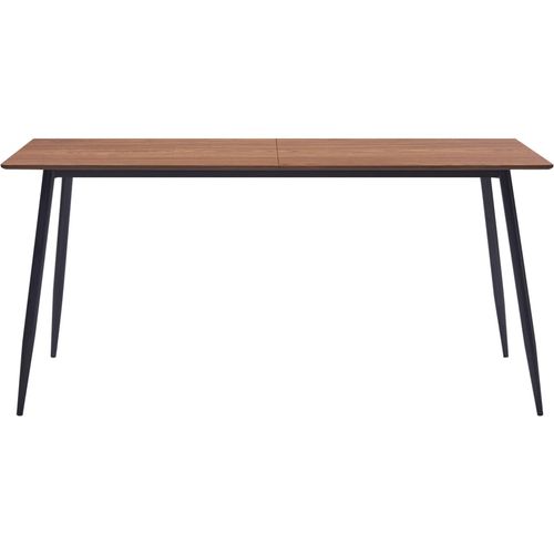 Blagovaonski stol smeđi 160 x 80 x 75 cm MDF slika 25