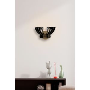 Crna zidna lampa 209-TS