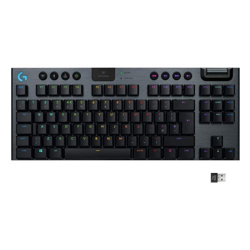 Logitech G915 Lightspeed Tenkeyless Wireless Gaming Kbd - GL Clicky - Carbon, US slika 1