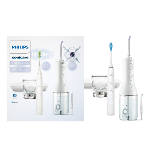 Philips Sonicare bežični oralni tuš + sonična četkica za zube DiamondClean 9000 HX3886/41 slika 1