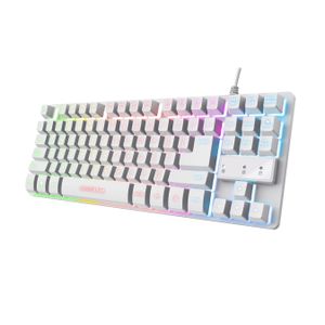 Trust gaming tipkovnica Thado, white, GXT833 (24737)