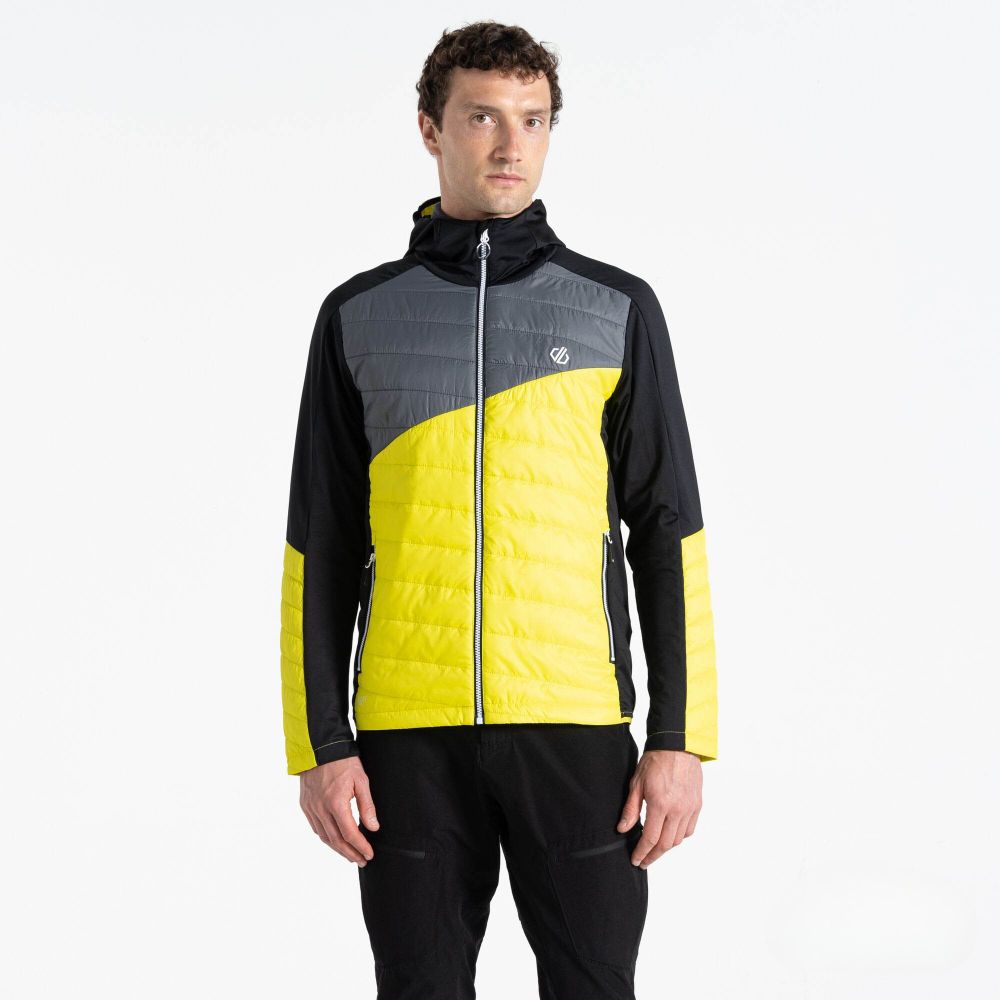 Dare2B Muška jakna Touring Hybrid, Neon Spring/Black slika 3