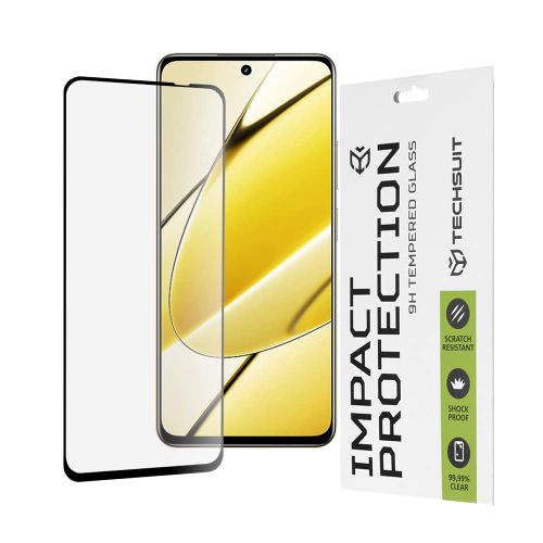 Techsuit – 111D Full Cover / Full Glue Glass za Realme 11 5G – crno slika 1