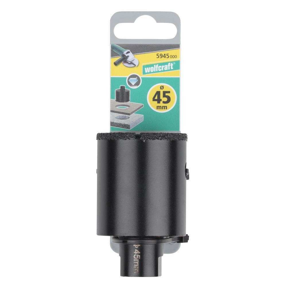 Wolfcraft Kruna Dijamantna Za Pločice "Ceramic" fi 45 / 45 mm M14 Suho Bušenje - 5945000 slika 3