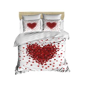 206 White
Red Double Quilt Cover Set