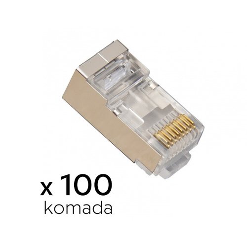 Konektor RJ45 metal CAT 6 8P8C JWD-AD82 100 kom slika 1