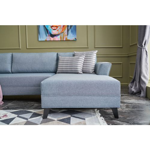 Eris - Blue Blue Corner Sofa-Bed slika 2