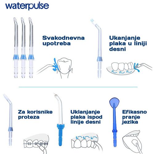 WaterPulse v300 oralni tuš za zube i desni (plava) slika 3