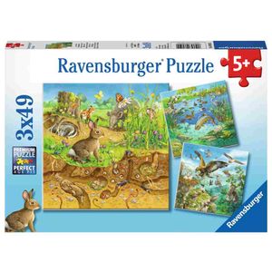 Ravensburger Puzzle Životinje u Šumi - 3x49 Komada