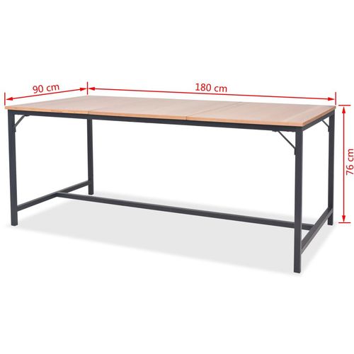 Blagovaonski stol od pepela 180 x 90 x 76 cm slika 24